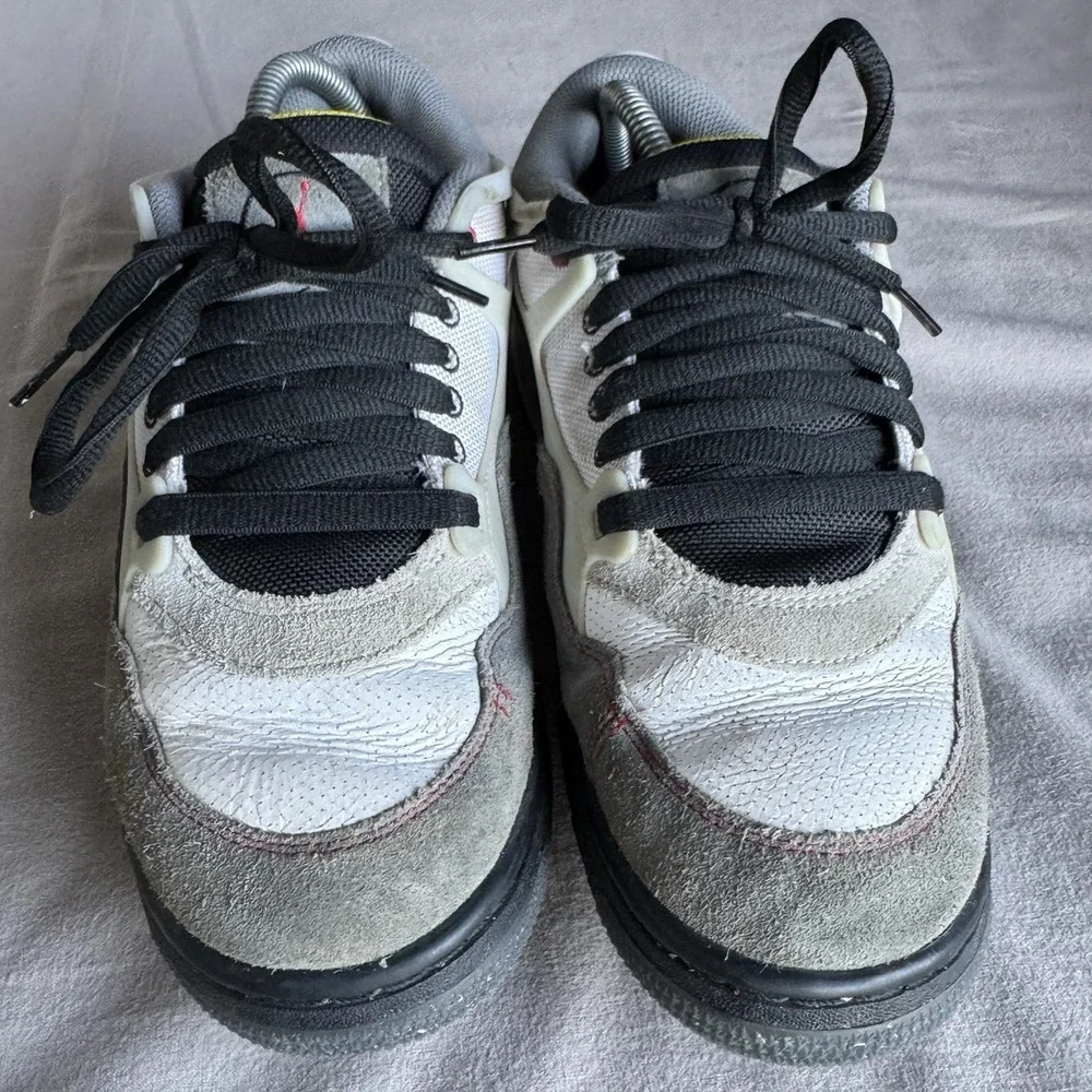 Size 8.5 - Nike Air Jordan 4‎ RM PRM Shoes White Black Fire Red IB8052-100